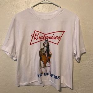 Cropped Budweiser tee